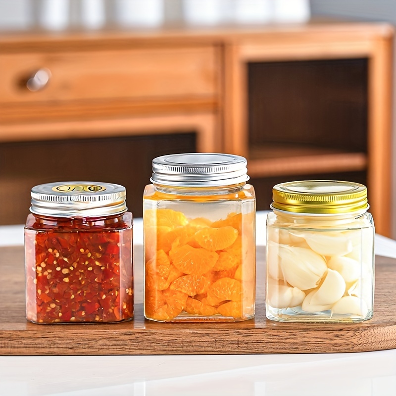 Glass Sealed Jar, Mason Bottle, Glass Canning Bottle, Sauce Dishes Bottle,  Jam Honey Jar, Diy Spice Jar, Flip Top Reusable Container, Kitchen  Accessories - Temu
