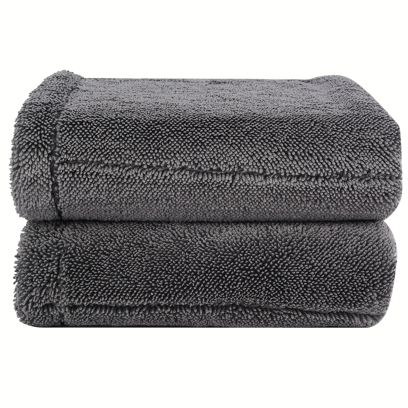 Super Thick Microfiber Plush Towel Cleaning No-Scratch Rag Polishing  Detailing