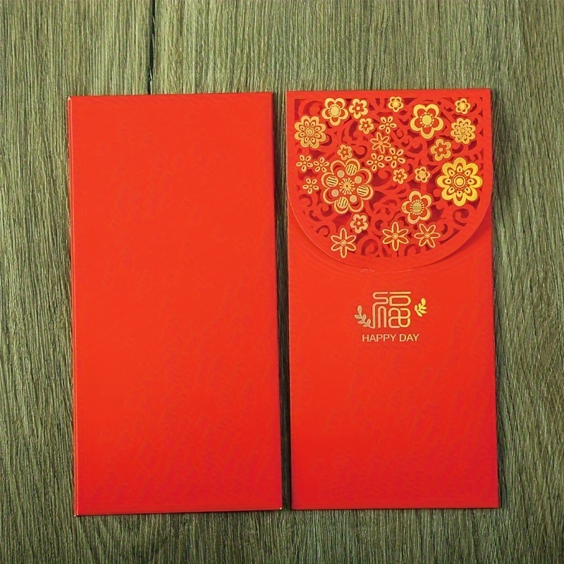 10PCS Chinese Red Envelopes Lucky Money Envelopes Wedding Red