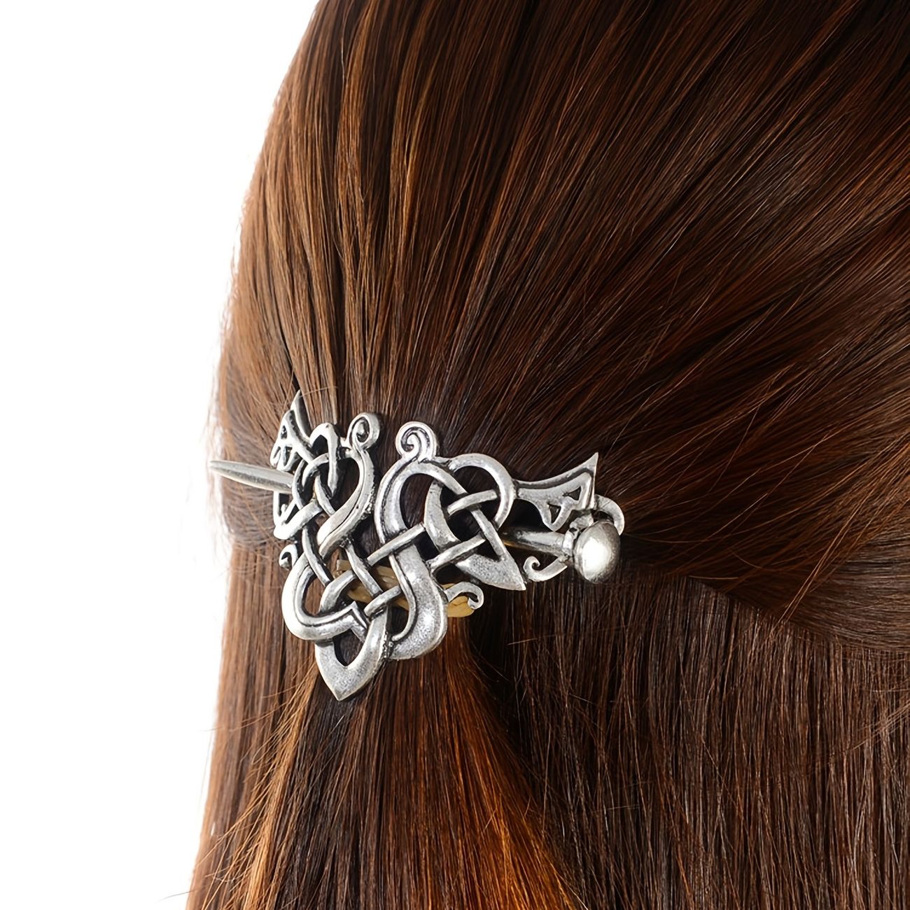 Viking Celtic Crown Hairpins Clip Viking Hair Accessories Celtic Knot Hair  Barrettes Antique Silver Hair Sticks Irish Hair Decor For Long Hair Jewelry  Braids Hair Clip With Stick 1pc - Clothing, Shoes