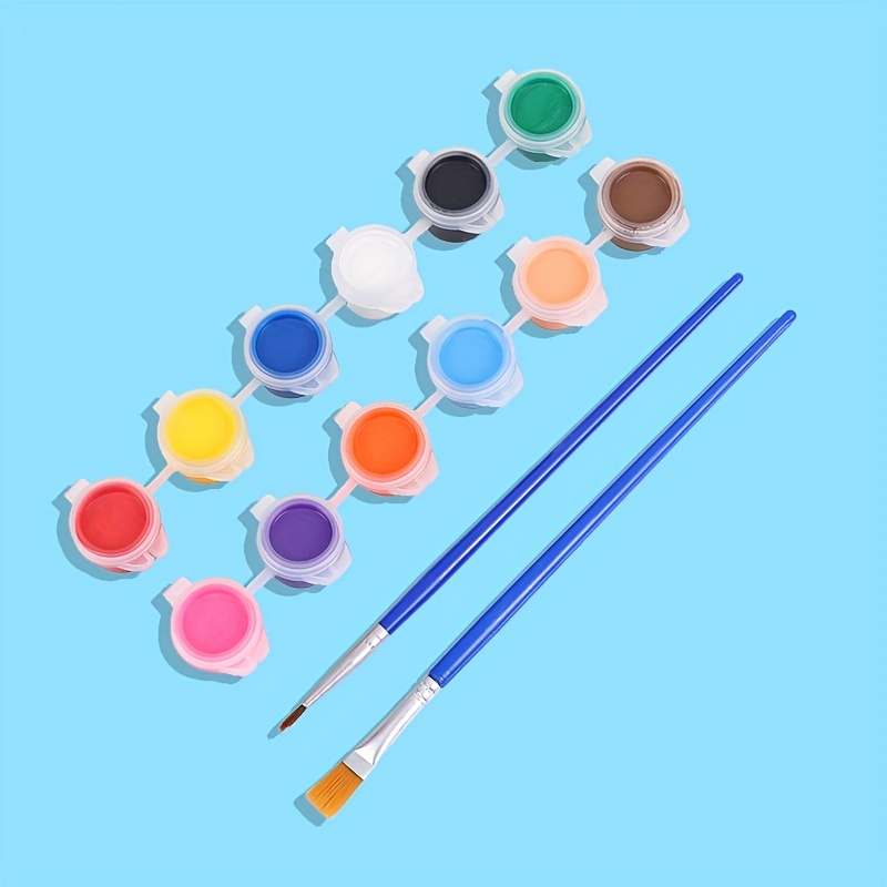 Juego de pintura acrílica 12/24 Colores Colores de alta - Temu