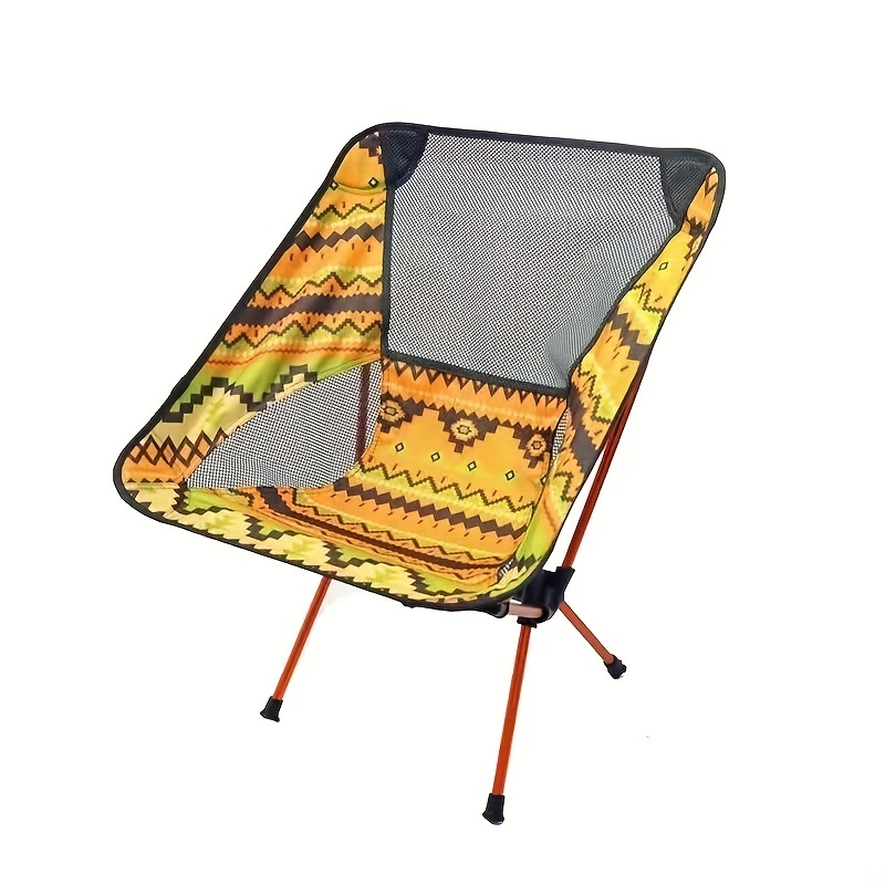 ShineTrip Aluminum Folding Beach Chair Portable Fishing Chair Lazy  Chair(Orange)