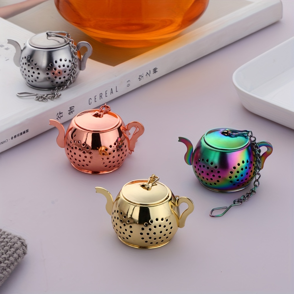 Teapot Shape Tea Strainer Stainless Steel Loose Tea Infuser - Temu