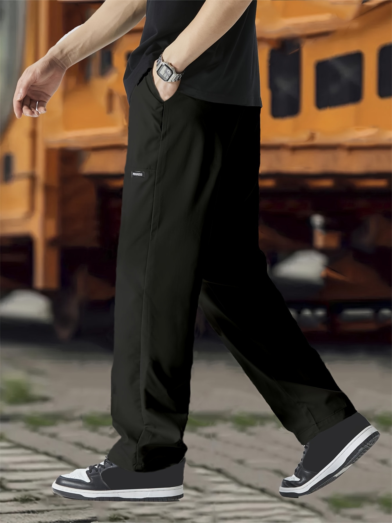Men's Casual Straight-legged Sweatpants - Temu Canada