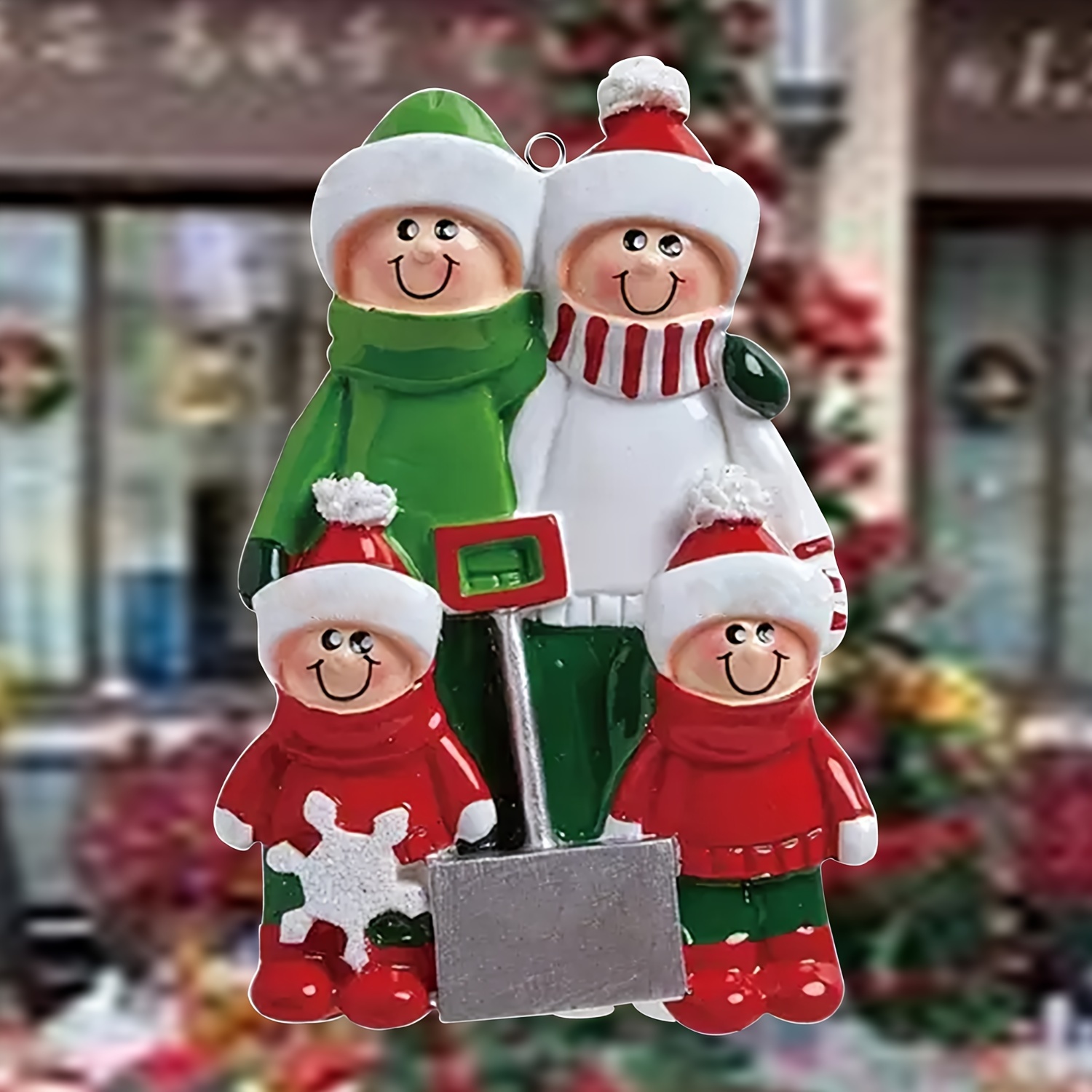 Christmas Decorations Shoveling Snow For A Family - Temu