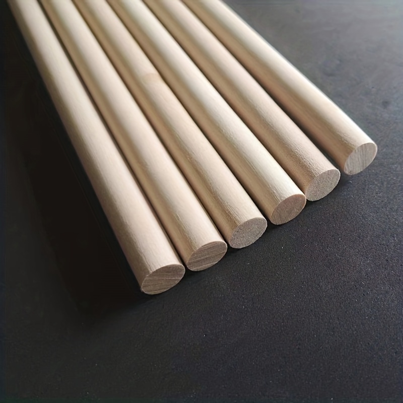50PCS Dowel Rods Wood Sticks Wooden Dowel Rods - 1/4 x 12 Inch Precut Dowels