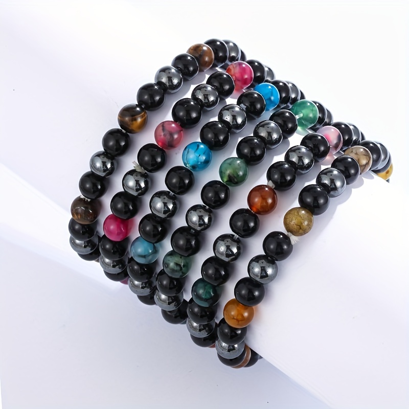 Mens hot sale beaded anklet