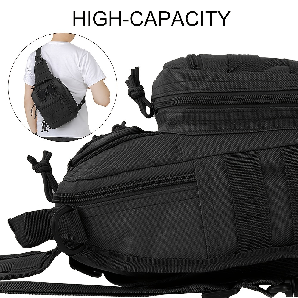 Outdoor Water Resistant Chest Bag, Tactical Molle Chest Bag, Hands