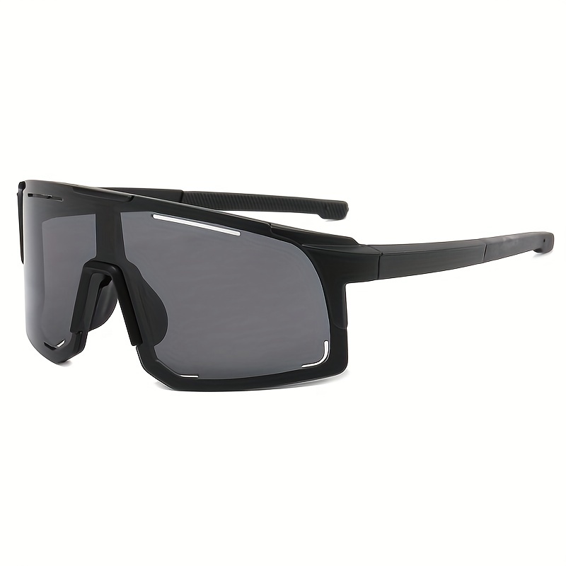 Polarized Sports Sunglasses UV Protection for Running Cycling, Black Grey