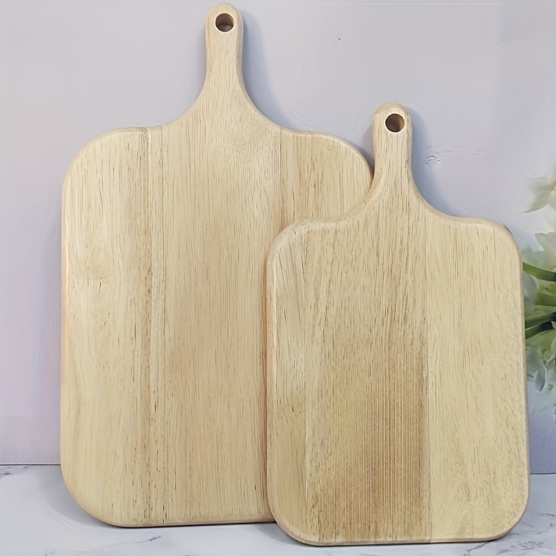Wooden Cutting Board with Handle Kitchen Household Serving Board Wooden  Cheese Board Charcuterie Board for Bread