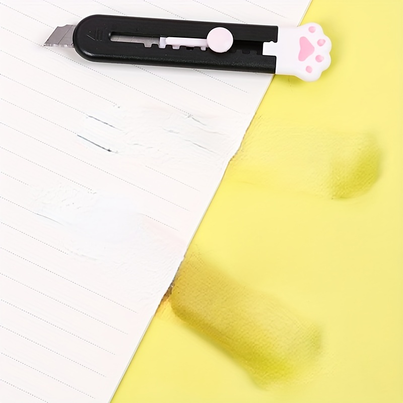 Mini Pocket Cat Paw Art Utility Knife Express Box Knife - Temu