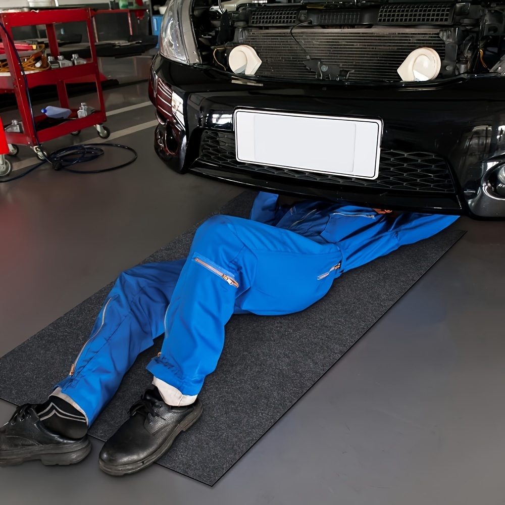 Jassoka Garagen-Bodenmatte, 43 x 28 cm, Auto-Garage-Parkmatten,  Garage-Teppich für unter Autos, schützt den Garagenboden,  Wasseröl-Absorption und Staubschutz (grau) : : Auto & Motorrad