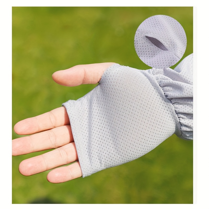 Men's Sunscreen Ice Silk Arm Protector Sleeves Outdoor Cycling