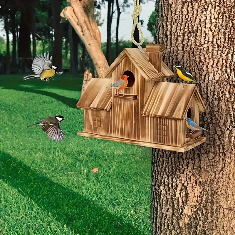 Maison En Bois Pour Colibris, Nid Solide Pour Oiseaux, Décoration De  Jardin, Villa Pour Oiseaux D'extérieur, Maison Pour Oiseaux À L'extérieur -  Temu Belgium