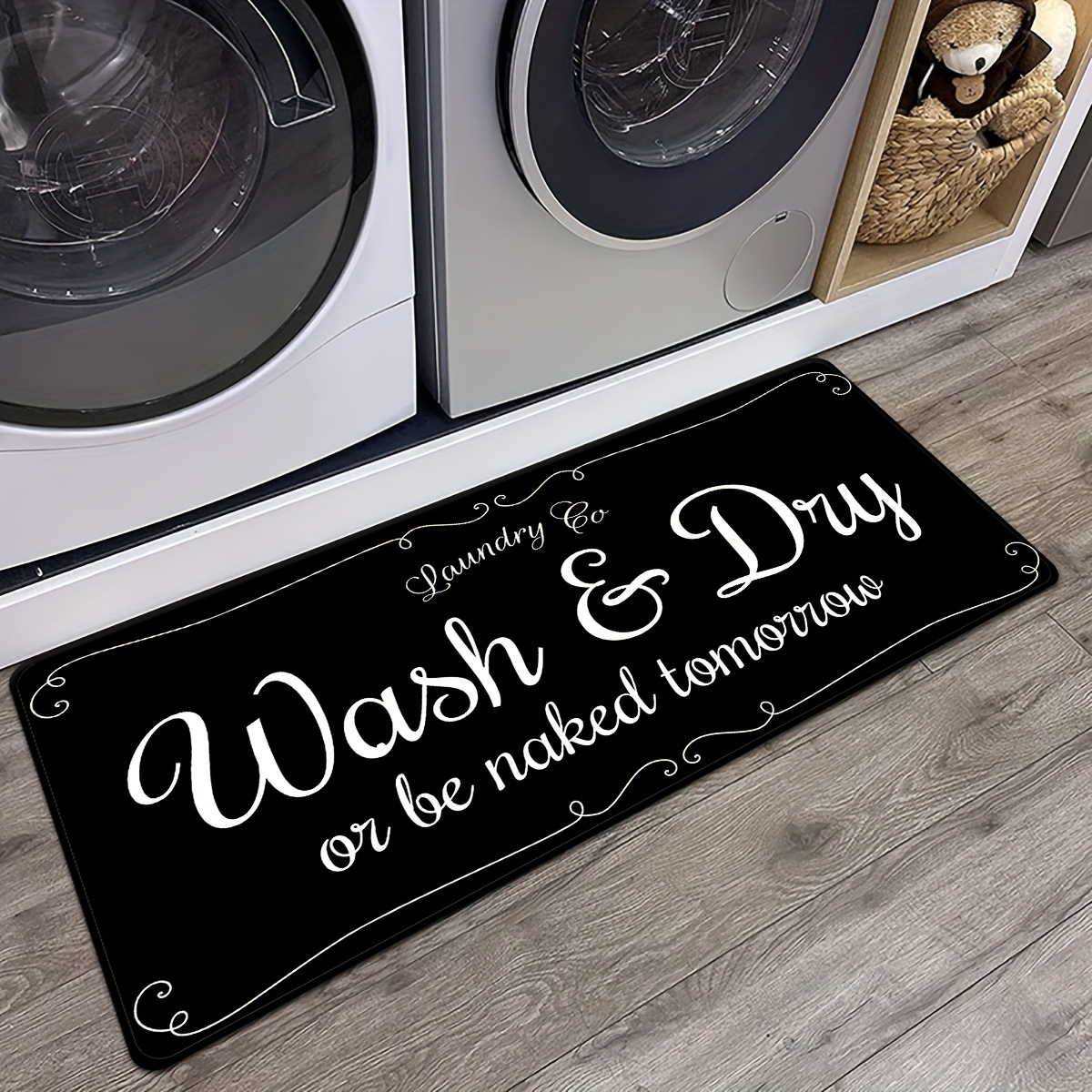 Quick Dry Laundry Rugs Mats Non slip Laundry Room Decor - Temu