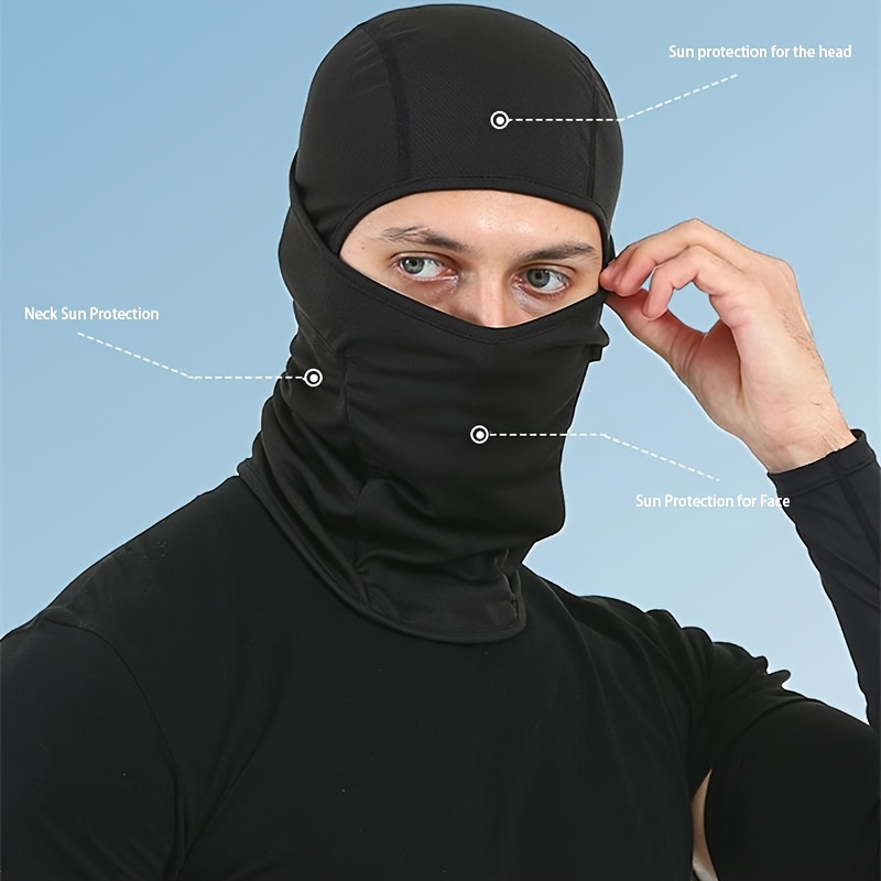 Balaclava Face Mask - Neck Collar Headwear Ice Silk - Cooling Full