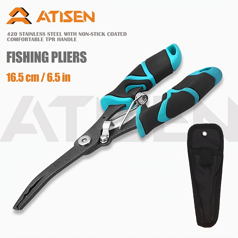 Durable Stainless Steel Fishing Pliers Nylon Pouch Fish Lip - Temu