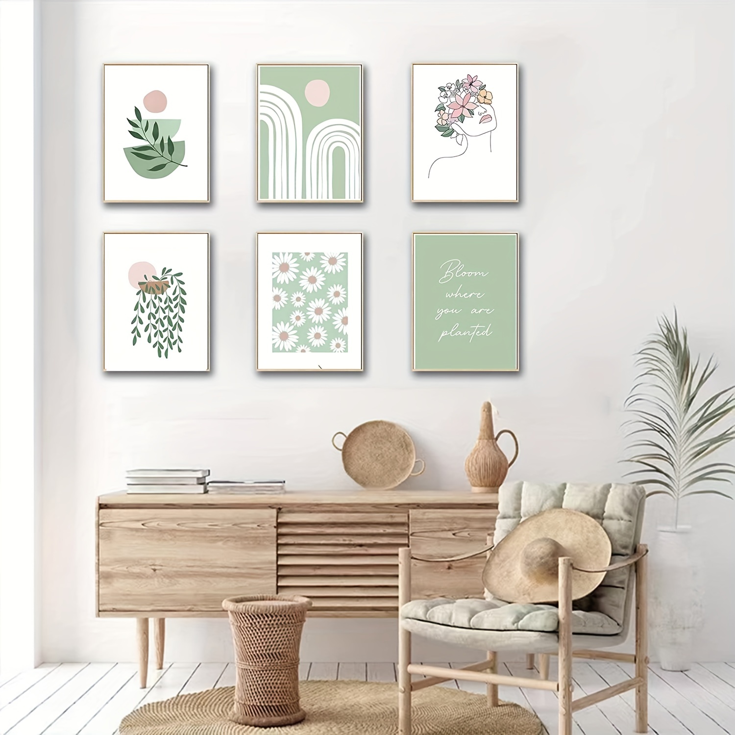 Posters Picture Green, Green Aesthetic Room Decor