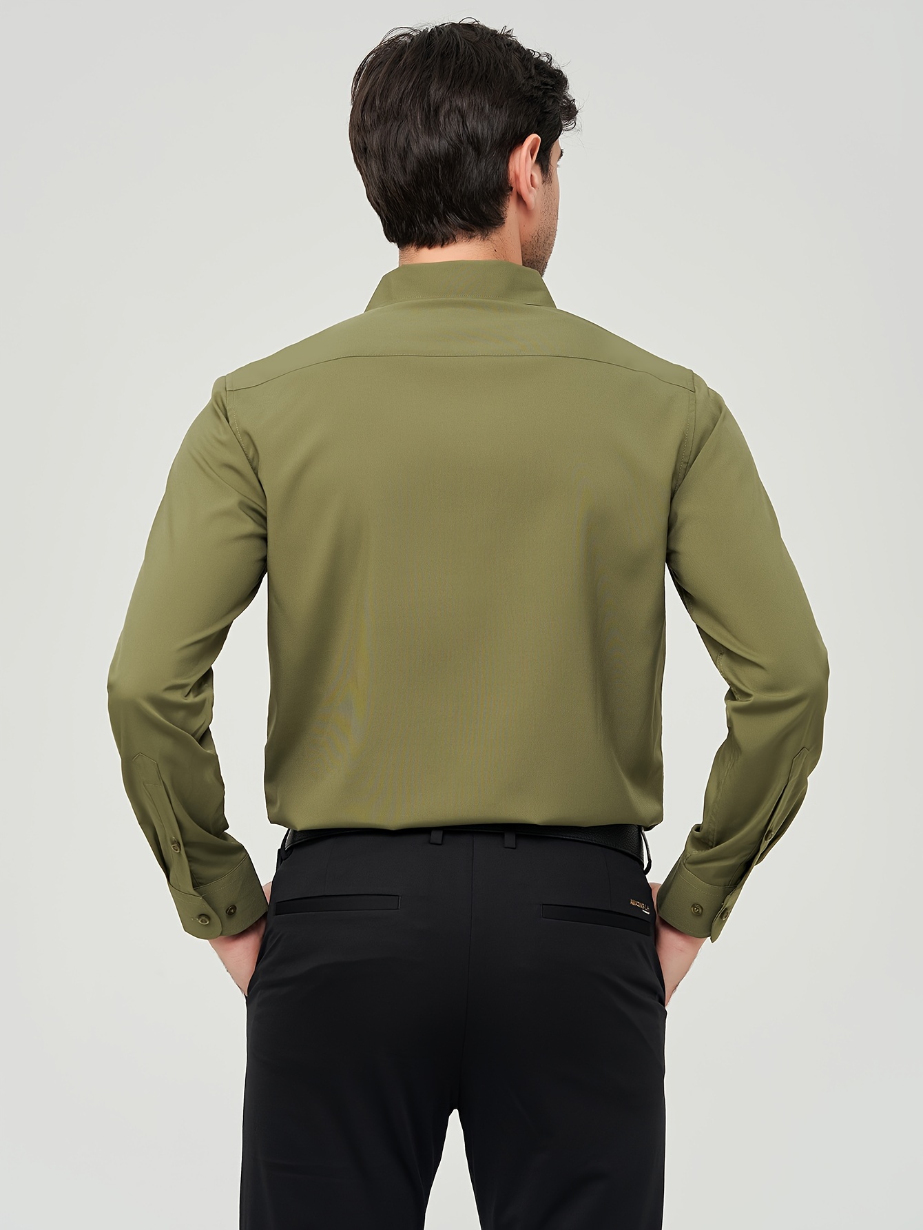 Army green hot sale shirt mens