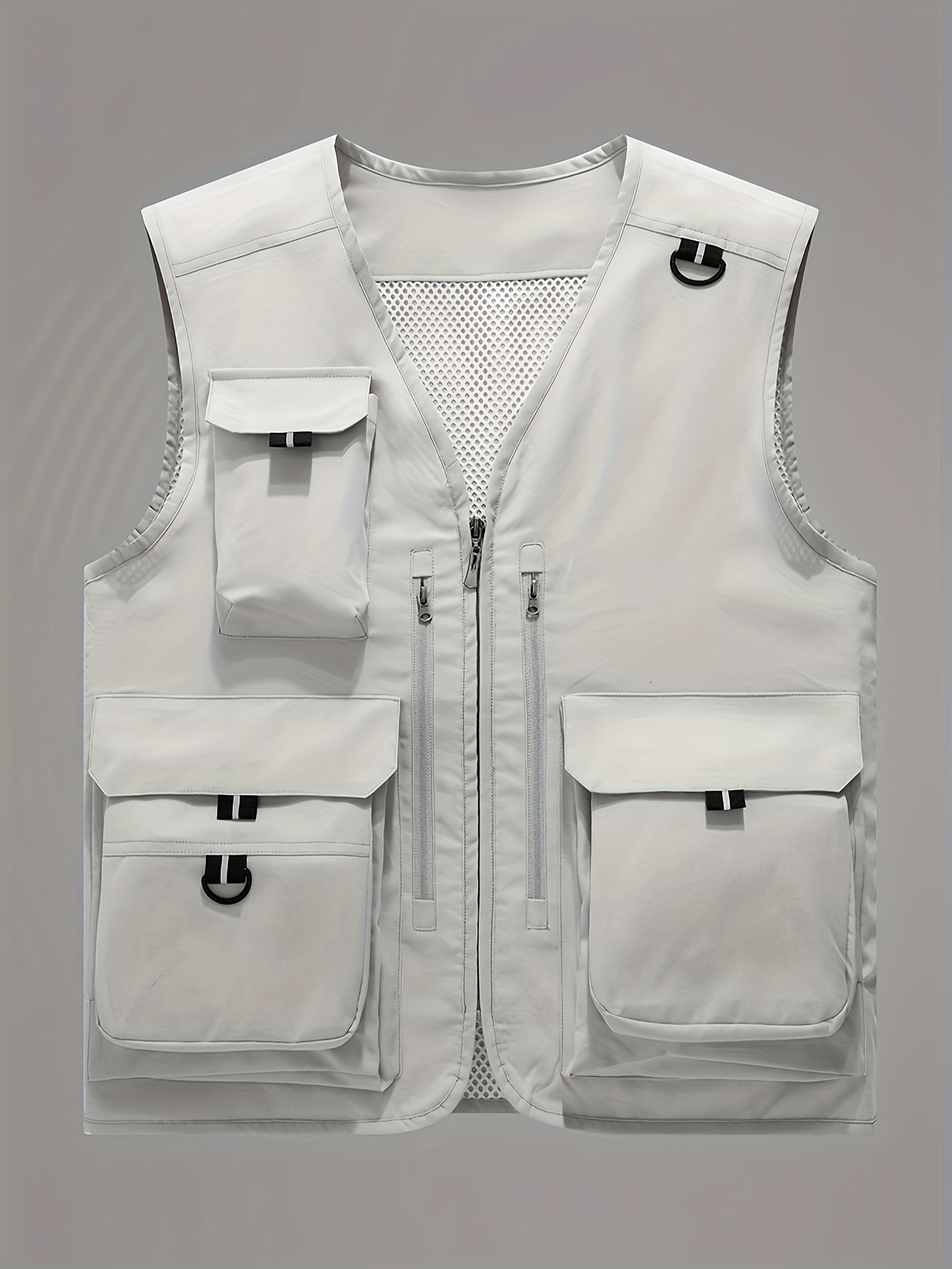 Men Mesh Breathable Multi-pocket Vest Outdoor Travelers Fly