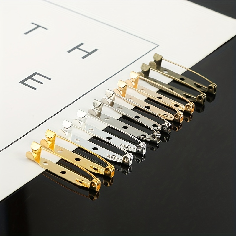 50pcs Gold Safety Pins 25mm X 5mm Safety Pin Small Pins Pin Stitching  Charming Pins Finding 