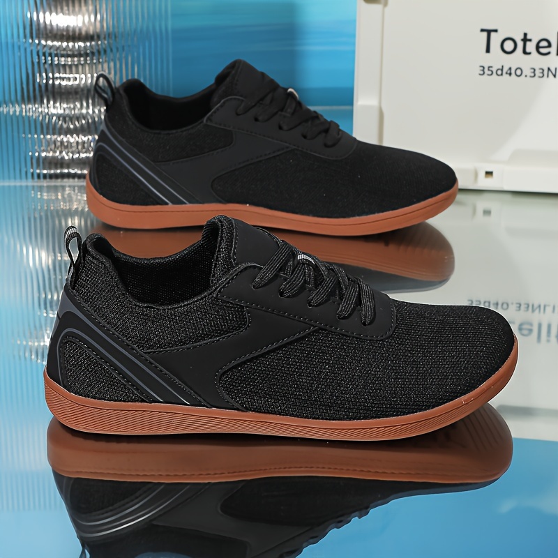 Women's Minimalist Lace up Mesh Athletic Walking Shoes Breathable