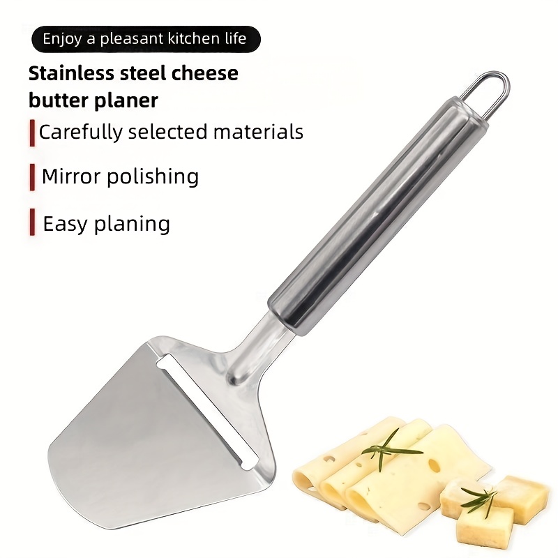 Silver Stainless Steel Cheese Peeler Cheese Slicer Cutter Butter Slice  Cutting Knife Kitchen Cooking Cheese Tools