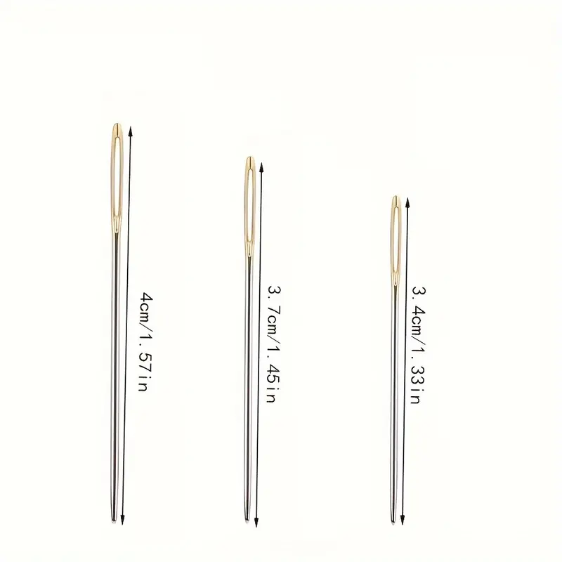 Multi-model Gold-tailed Cross Stitch Needles Embroidery Big Eye Gold-tailed  Pier Head Needles Sewing Accessories - Temu Bahrain