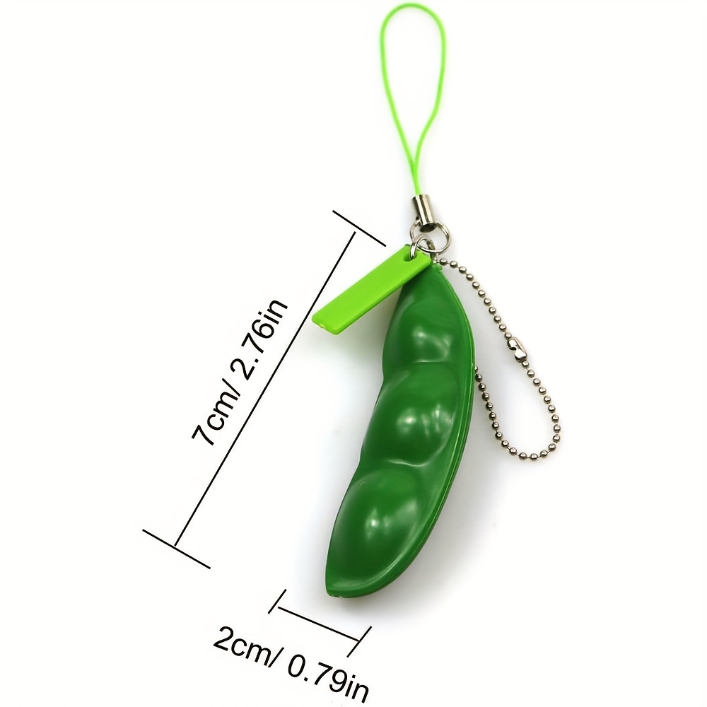 Pea Pod Fidget Toy - Edamame Keychain - Bean Fidget