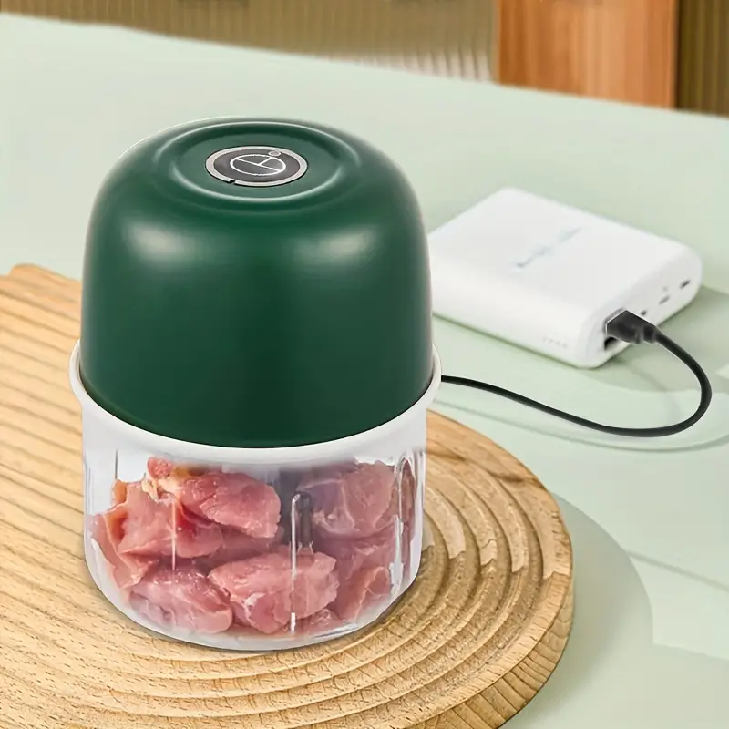 1pc rechargeable food processor electric mini garlic chopper portable food processor vegetable chopper onion mincer cordless meat grinder with usb charging for vegetable pepper onion baby food seasoning nuts 250ml details 6