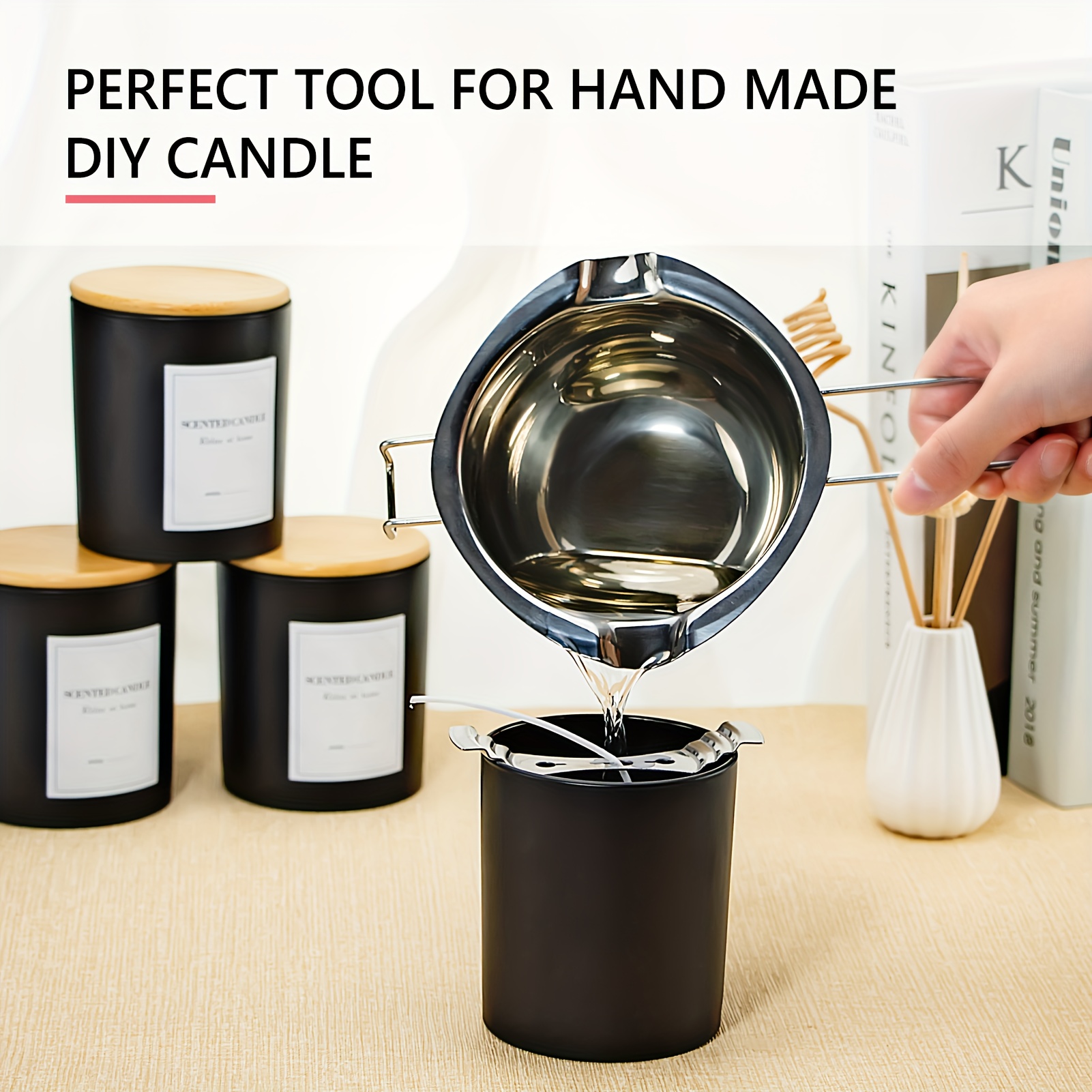 Clear Wax Particles Candle Jar Manual Candle Making Creative - Temu