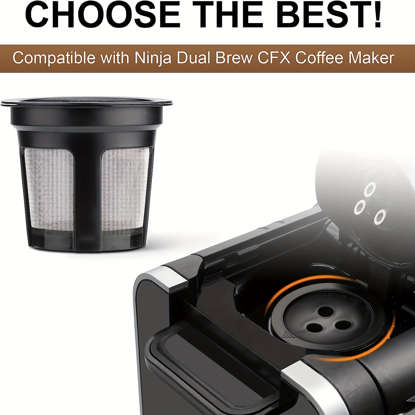 Reusable Coffee Filter For Ninja Dual Brew Coffee Maker - Temu