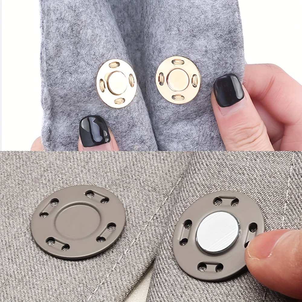  IWOWHERO 20 Sets Invisible Magnetic Buckle Fascinate  Embellishments for Crafting sew-on snap Buttons Clothing Buttons Magnetic  Buttons Magnetic Closures for Purses Coat Magnetic Button Bags