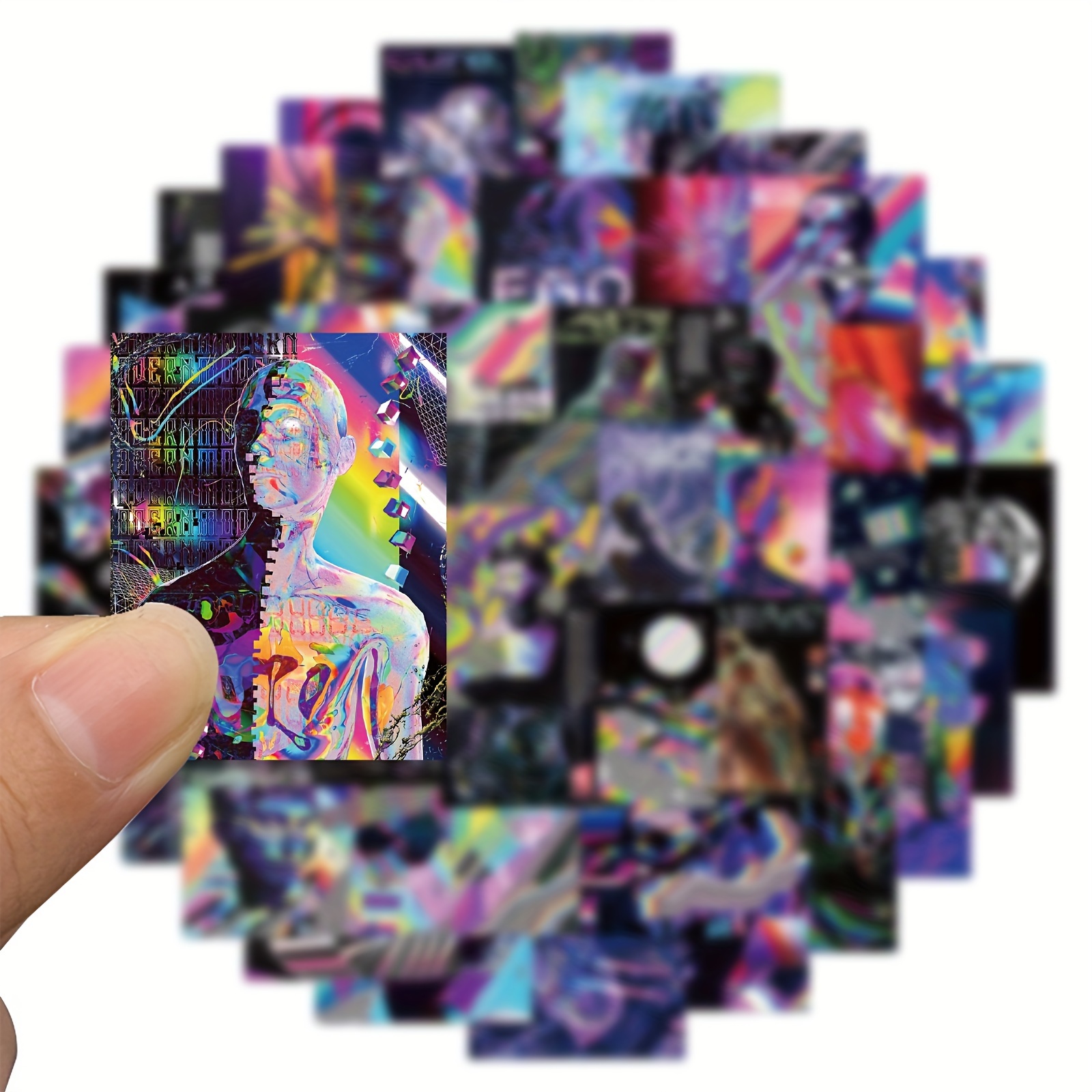 50pcs Lover Love Stickers For Notebooks Stationery Computer Guitar