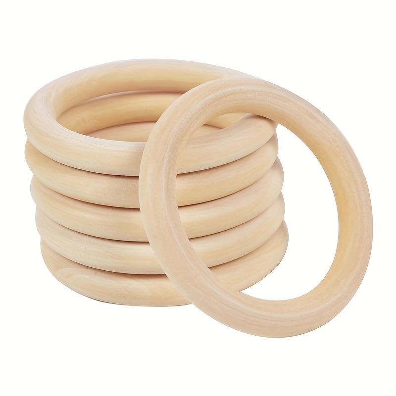 Solid Wooden Rings For Crafting 5 Sizes Ring Pendant And - Temu