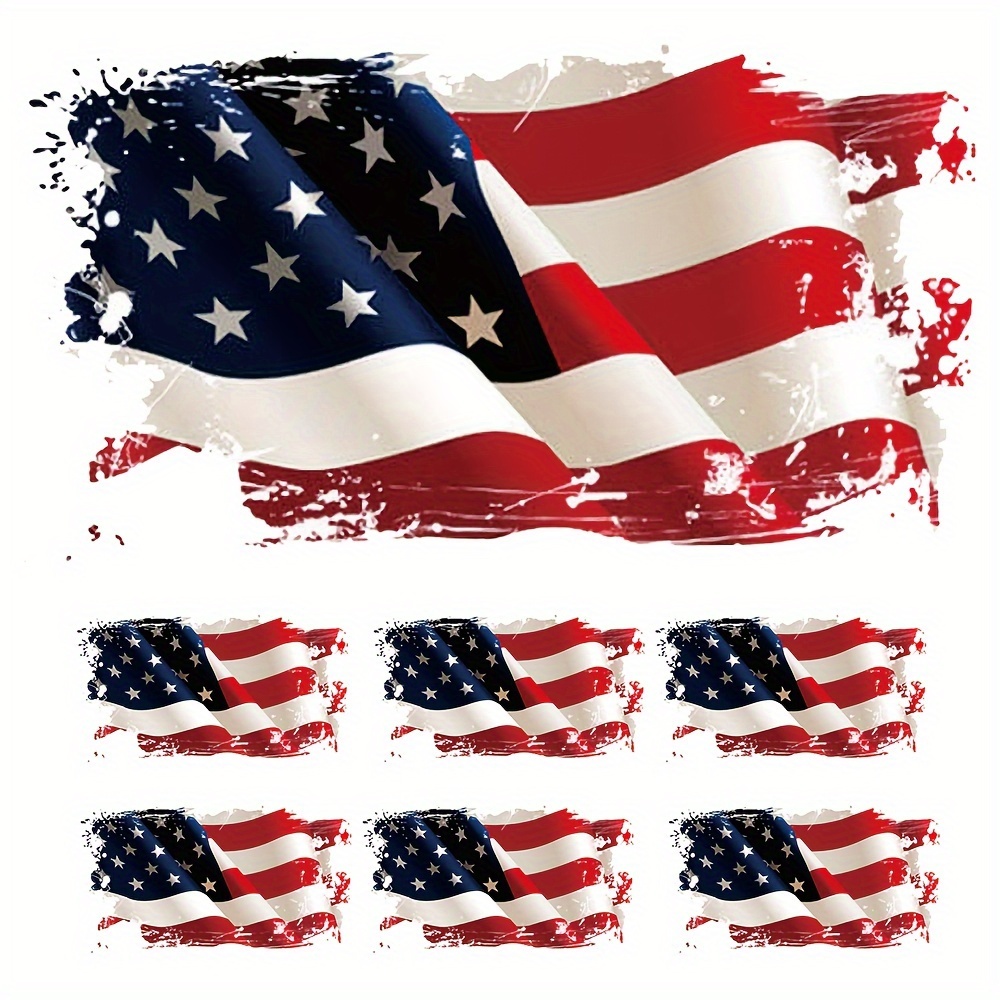2 Piezas/ 6 Piezas Parches Tácticos Bandera Americana - Temu