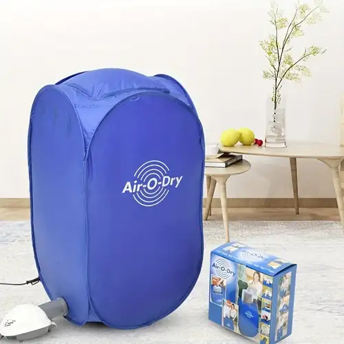 Miumaeov Portable Mini Electric Laundry Dryer 1200W Super Quiet Clothes Warmer Energy Saving Clothing Shoes Dryers for Apartment Home, Size: 20*20*