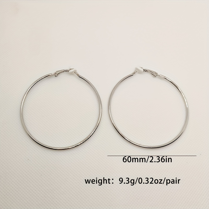 Wind Ring Style Hoop Earrings, Golden Exaggerated Design