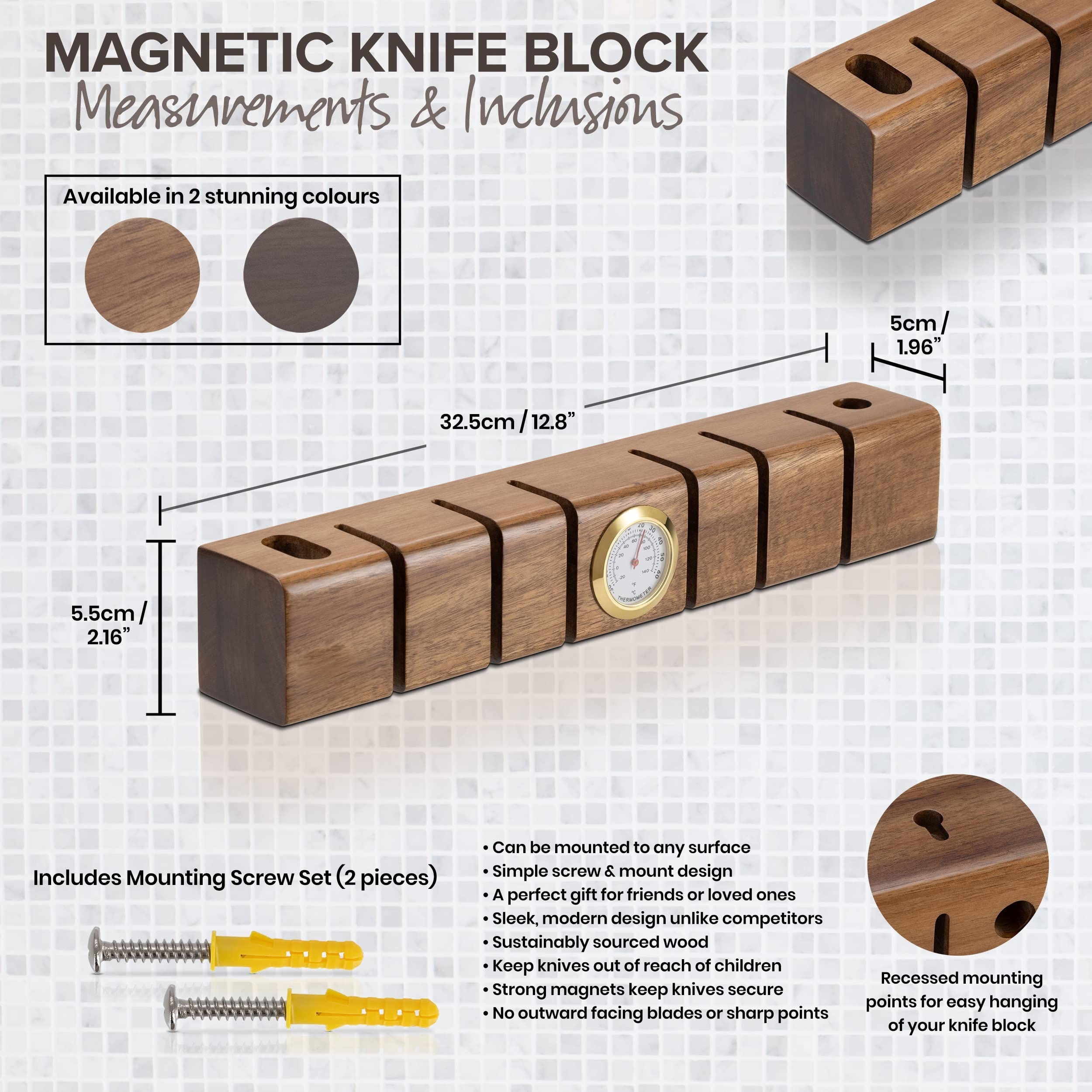 1 Pezzo Portacoltelli Magnetico Parete Striscia Magnetica - Temu