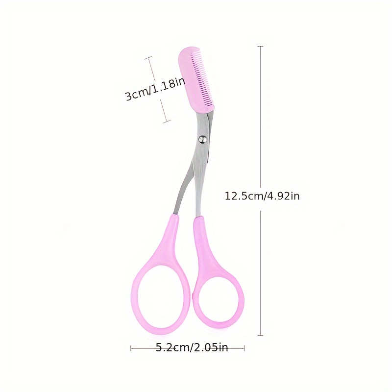 TIESOME 2Pcs Ciseaux à sourcils Trimmer, ciseaux à sourcils avec pe