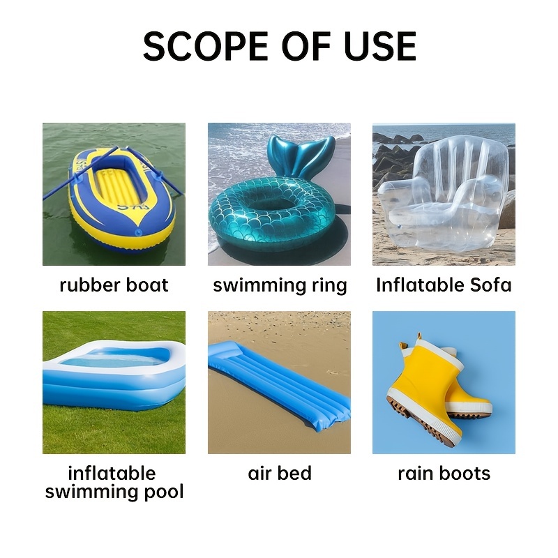 Swimming Pvc Adhesive Inflatable Repair Glue Tube, Repair Tool, For Toys  Boat Pool Swim Ring Yoga Ball Stool Chair - Temu