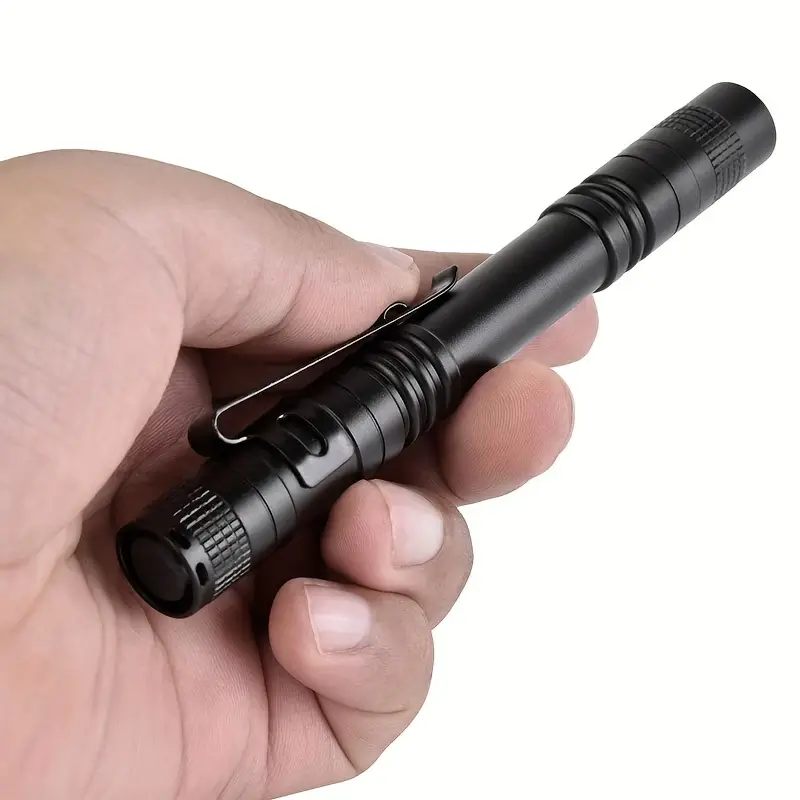 portable pen light, waterproof mini led flashlight for camping and emergencies portable pen light with xpe technology and 1 2 aaa battery details 6