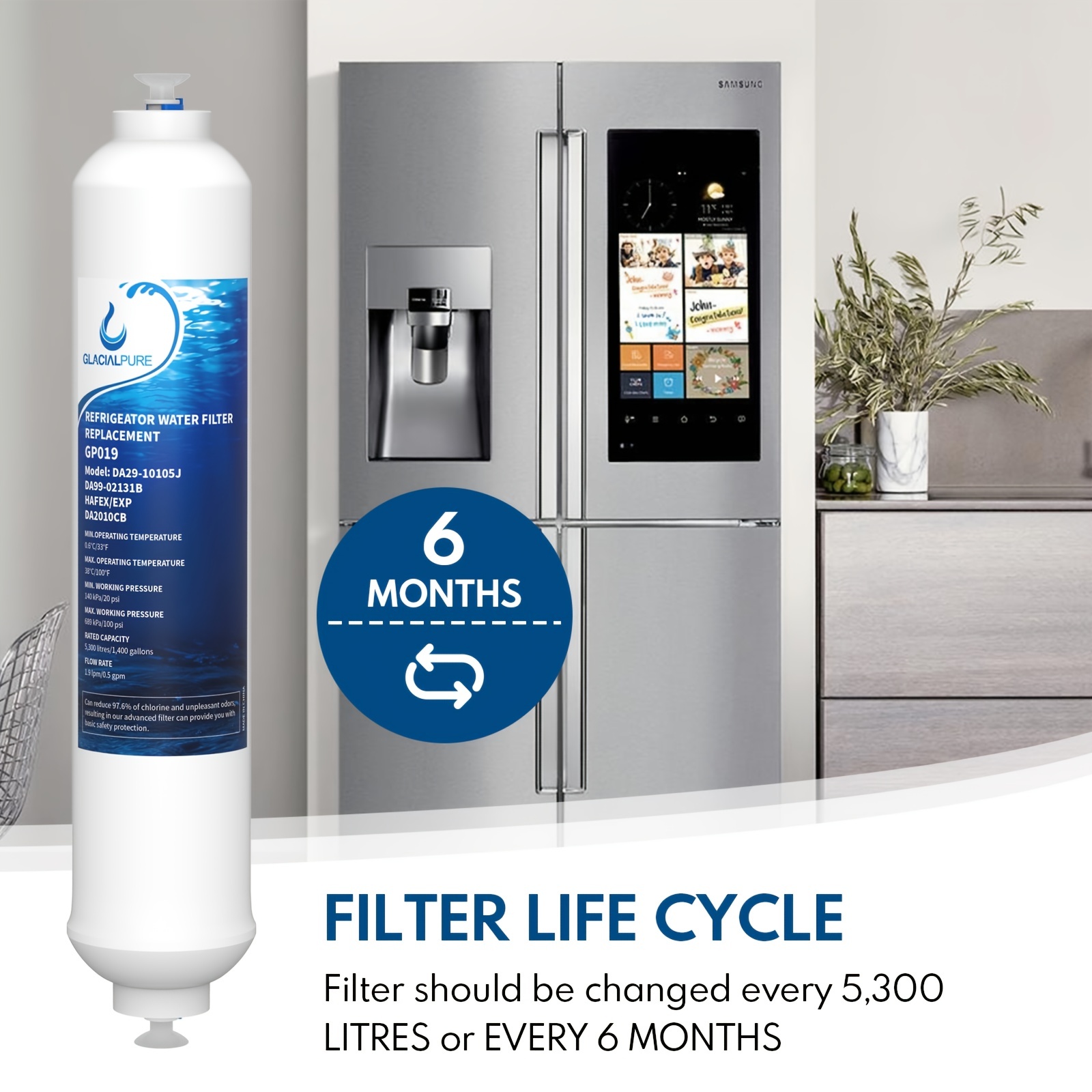 Samsung DA29-10105J refrigerator water filter