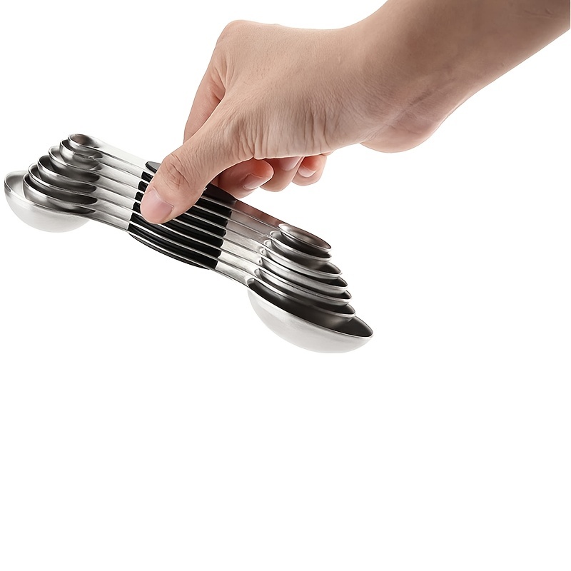 Magneticspring Chef Magnetic Measuring Spoons Set, Dual Sided