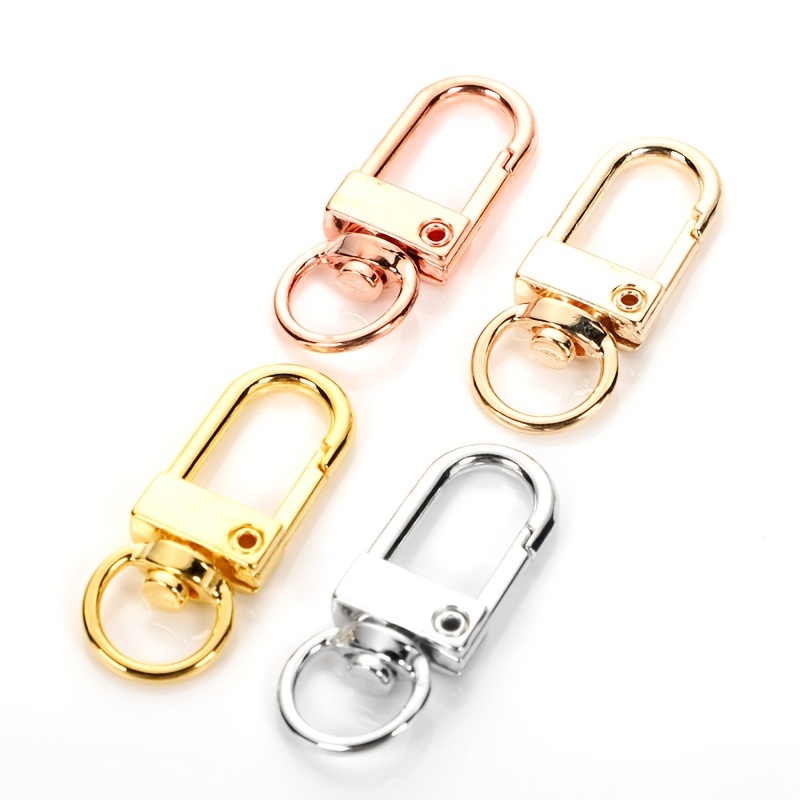 Golden Keychain Accessories Universal Metal Dog Clasp Hooks - Temu