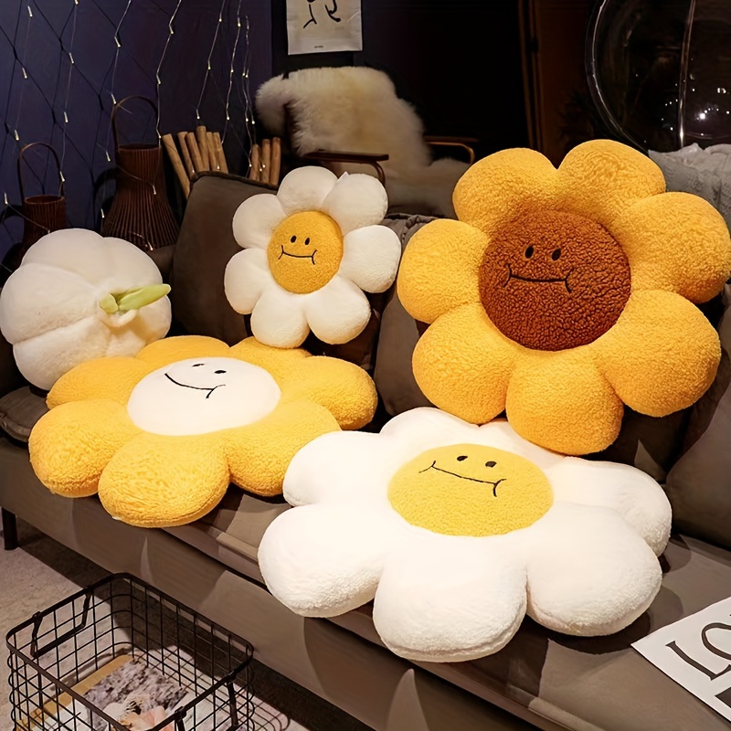 Adorable Sunflower Daisy Pillow Plush Toy Perfect For Home - Temu