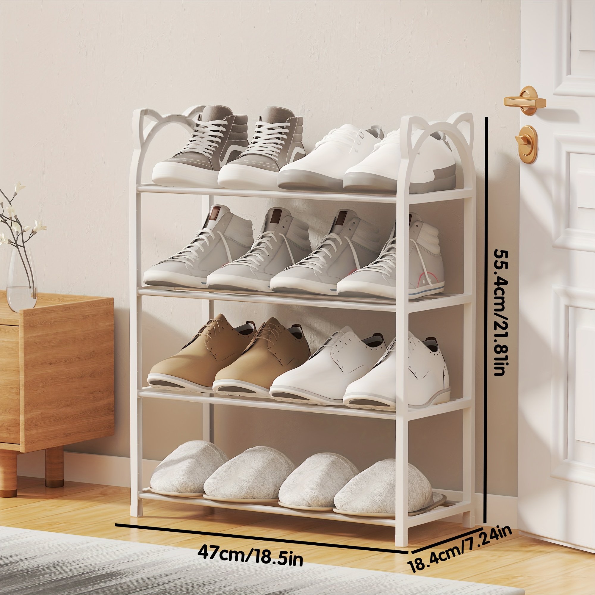 Household Storage Multi Layer Shoe Rack Living Room Entryway Small