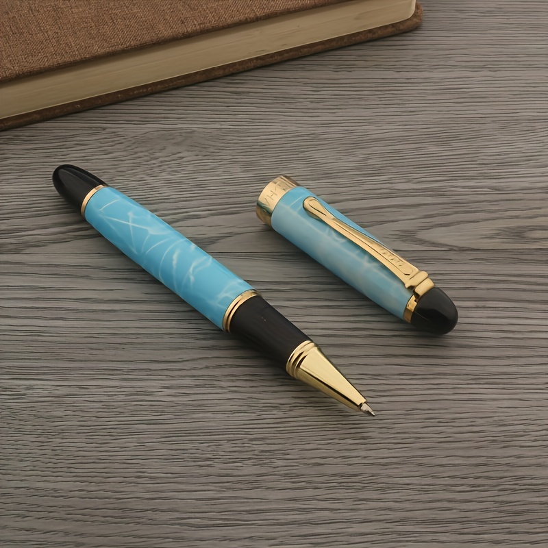 Stylo à bille MB en métal blanc,luxueux,163,stylo à  bille/fontaine,papeterie de bureau,stylos d'écriture,cadeau d'affaires -  Type Ballpoint pen-Black #A