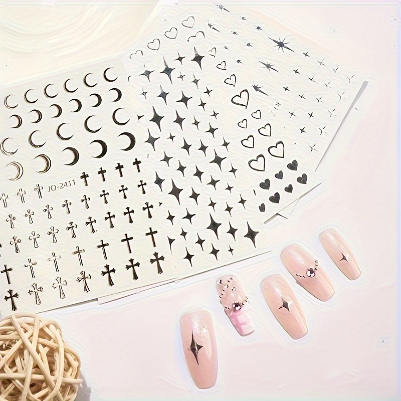 1pcs 20 Style Sticker Nail Art Airbrush Stencils For Fun Prints Sticker  Decals Airbrush Nails Trendy Salon Manicure Supply - Stickers & Decals -  AliExpress