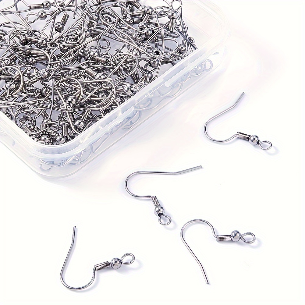 20pcs/50pcs Earring Hooks Set, Stainless Steel Ear Wires Fish Hooks, Jewelry  Findings Parts For Diy Jewelry Earrings Making - Arts, Crafts & Sewing -  Temu